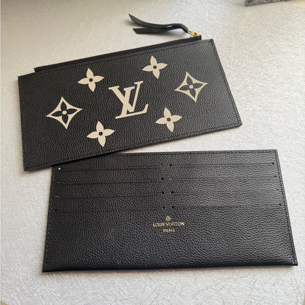 Black Monogram Pouch & Card Holder Set